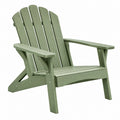 Fauteuil de jardin Adirondack 83 x 79 x 95 cm vert en plastique aspect bois