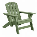 Fauteuil de jardin Adirondack 83 x 80 x 95 cm en bois vert avec accoudoirs