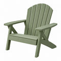 Fauteuil de jardin Adirondack 80 x 76 x 95 cm en plastique vert sauge avec accoudoirs